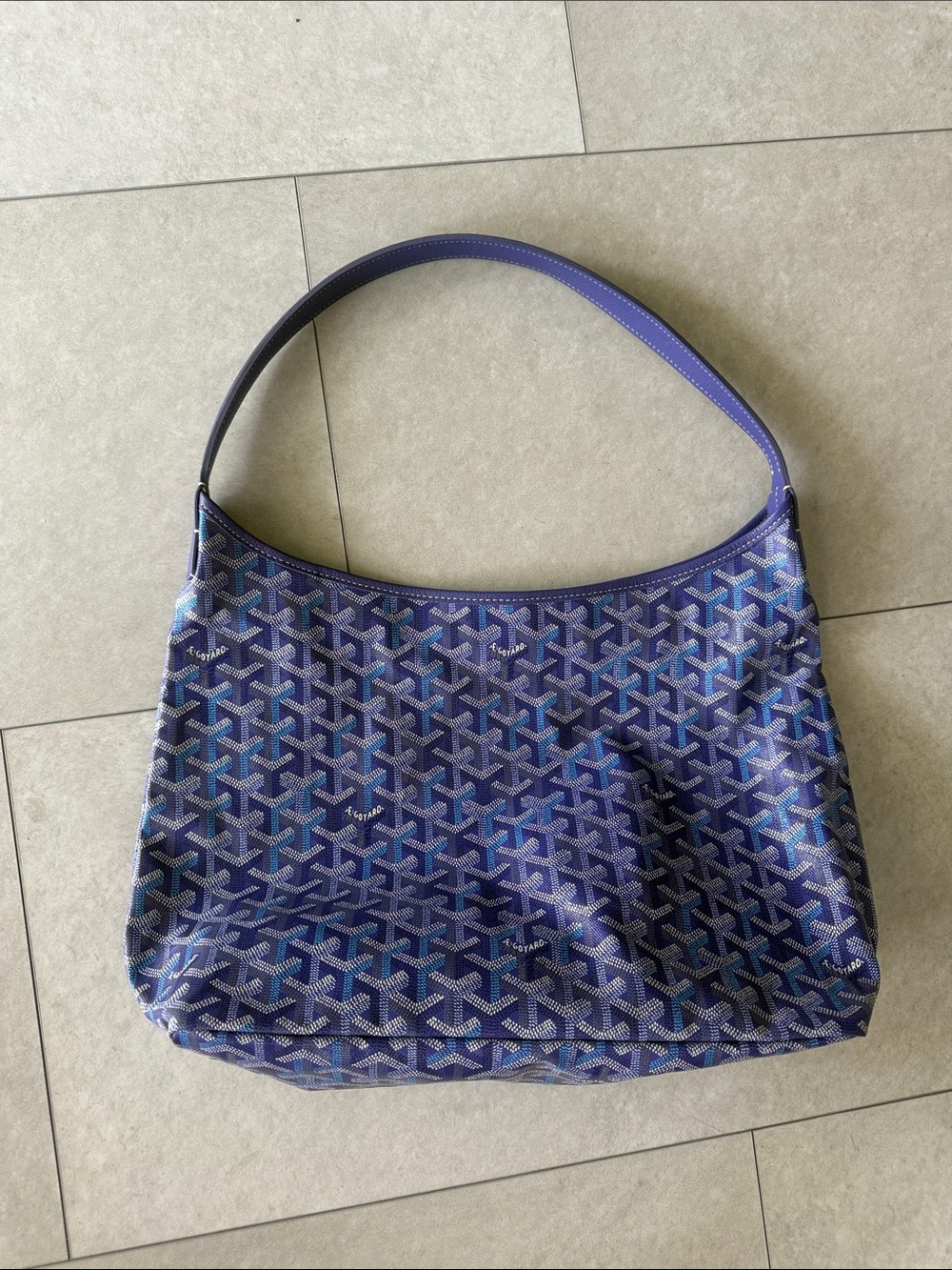 Purple Canvas Shoulder Bag
